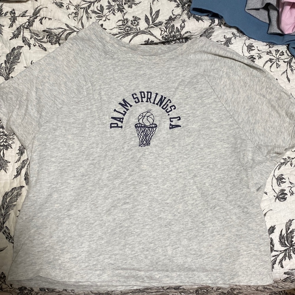 Abercrombie Graphic Crop Top